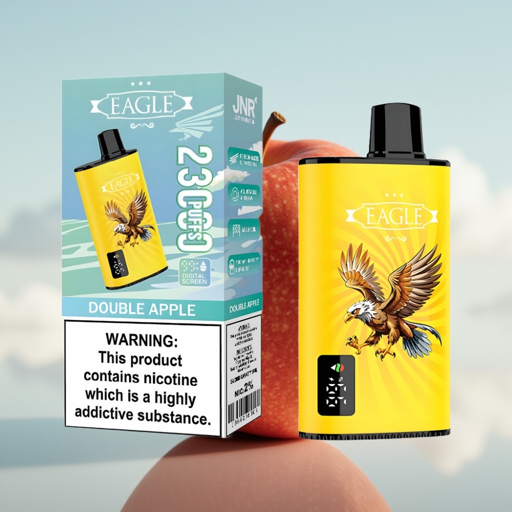 JNR EAGLE Smart 23000 Pufova Jednokratna Vape sa digitalnim ekranom, 1.0ohm Mesh Coil i 750mAh baterijom – Dve Jabuke