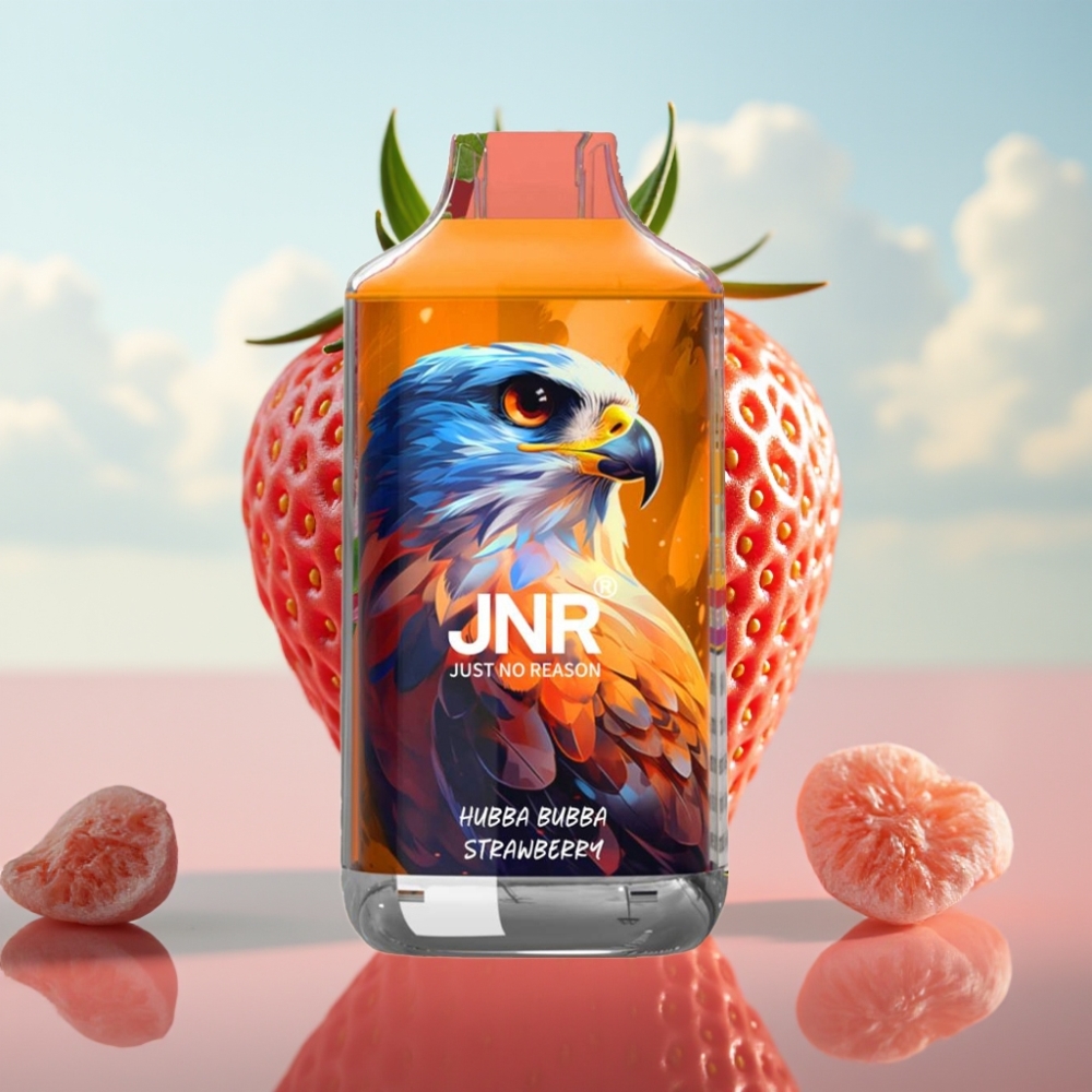 JNR Falcon 16000 Puffs Dispozabil Vape Hubba Bubba Jagoda – 22ml, 850 mAh, Dual Mesh Coil