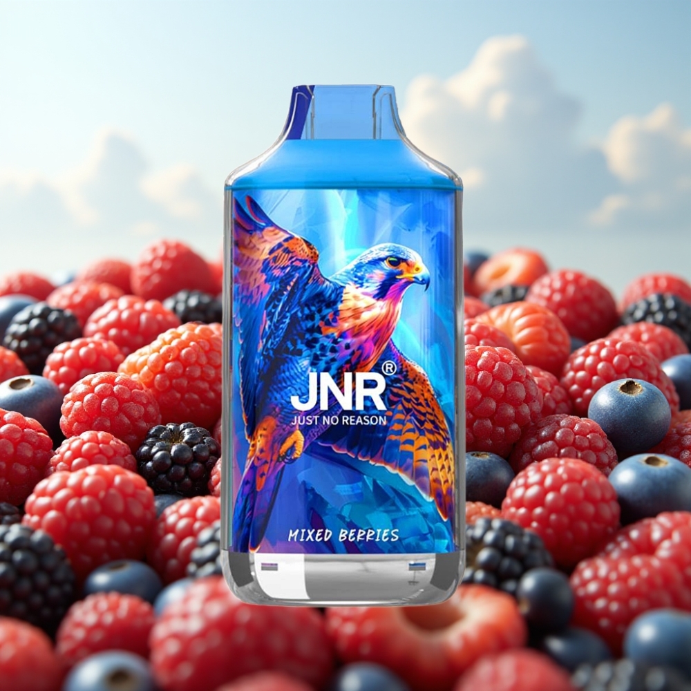 JNR Falcon 16000 Puffs Dispozabil Vape Mešane Bobice – 850 mAh, 22ml, Dual Mesh Coil