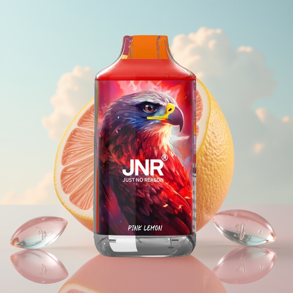 JNR Falcon 16000 Puffs Dispozabil Vape Roze Limun - 850 mAh, 22ml, Dual Mesh Coil, Type C & Lightning