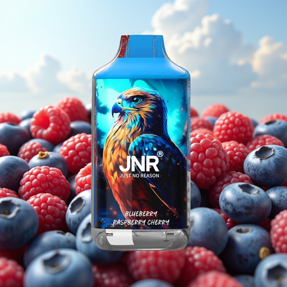 JNR Falcon 16000 Puffs Dvoslojna Mreža Kalem, 850 mAh, 22ml - Borova, Malina, Trešnja