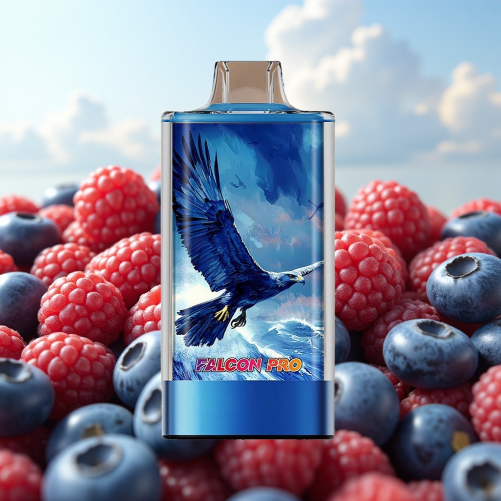 JNR Falcon Pro 28000 Dispozabil Vape Borovnica-Kisela Malina, 30ml, 28000 Pufova, 5% Nikotina