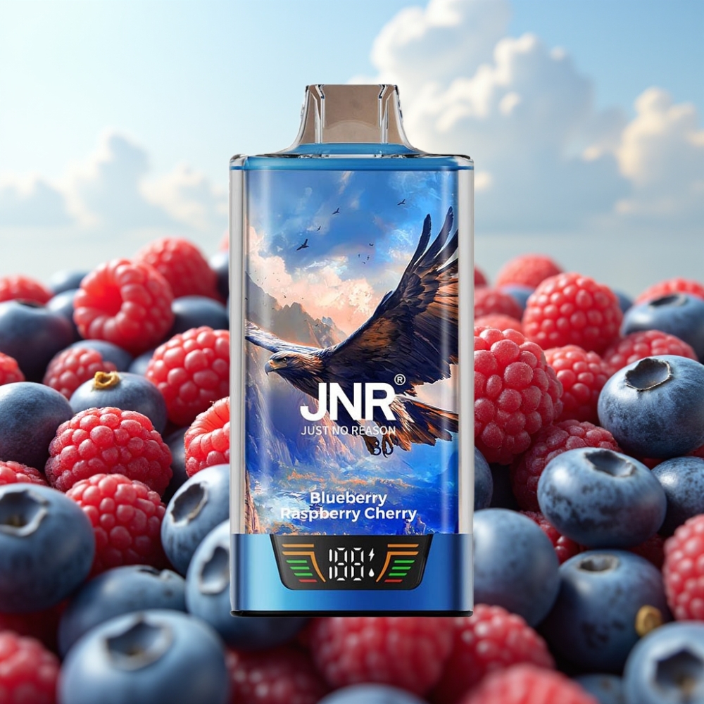 JNR Falcon Pro 28000 Dispozabil Vape Borovnica Malina Trešnja - 30ml, 950mAh, 28000 Pufova, 5% Nikotina