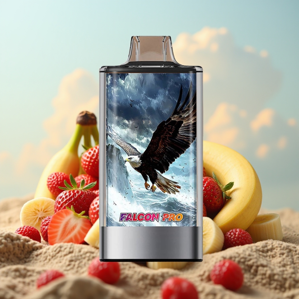 JNR Falcon Pro 28000 Dispozabil Vape Jagoda Banana – 30ml, 28000 Puffova, 5% Nikotina, USB Type-C