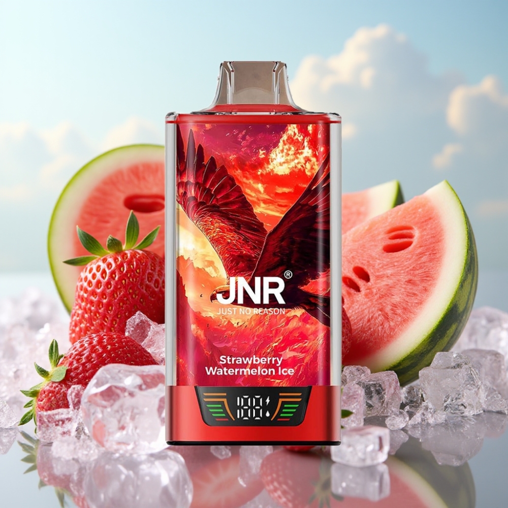 JNR Falcon Pro 28000 Dispozabil Vape Jagoda Lubenica Led – 30ml, 950mAh, 28000 Puffova, 5% Nikotina
