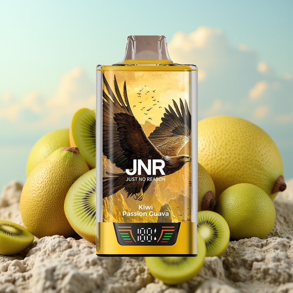 JNR Falcon Pro 28000 Dispozabil Vape Kiwi Pasija Guava – 30ml, 950mAh, 28000 Pufova, 5% Nikotina