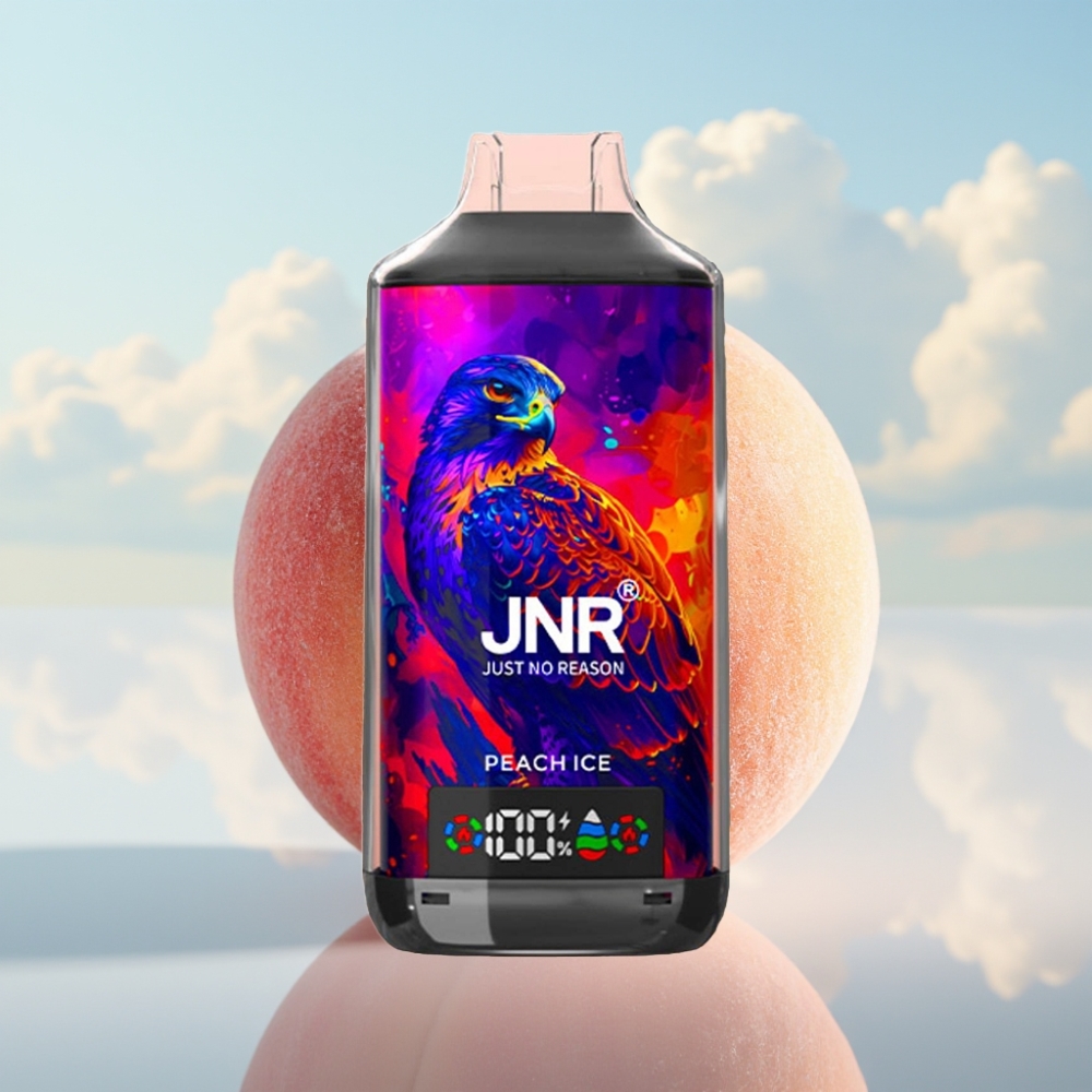 JNR Falcon X 18000 Puffs Dispozabil Vape Breskva Led 18000 Pufova, 24ml, Dual Mesh Coil, Type-C