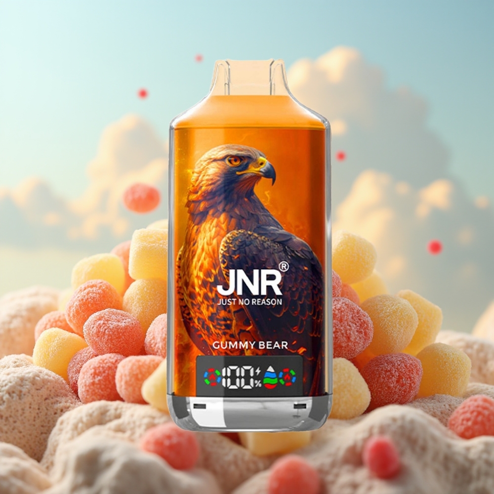 JNR Falcon X 18000 Puffs Dispozabil Vape Gumeni Medved – 750mAh, 24ml, Dual Mesh Coil, Type-C