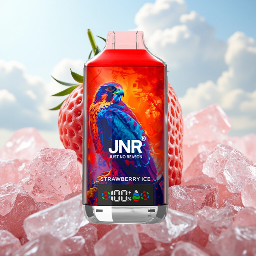 JNR Falcon X 18000 Puffs Dispozabil Vape Jagoda led 24ml, Dual Mesh Coil, Type-C punjenje