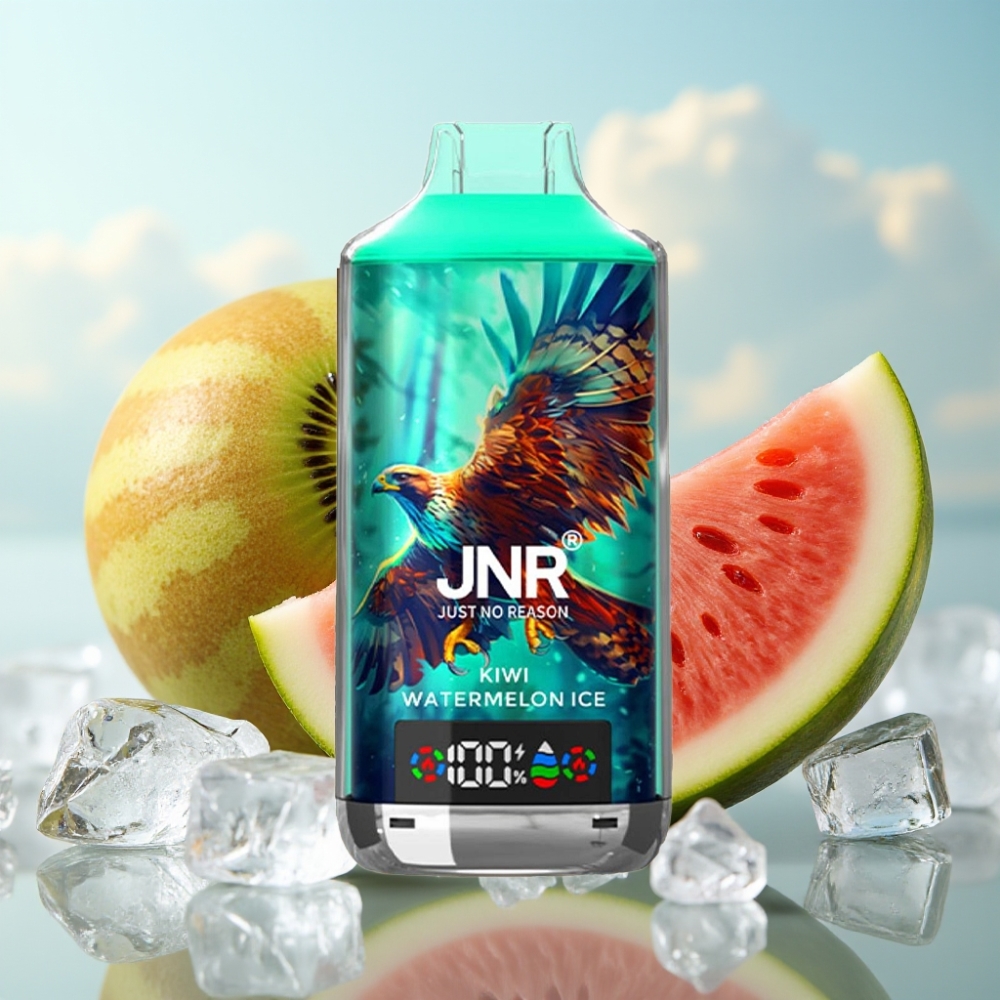 JNR Falcon X 18000 Puffs Dispozabil Vape Kiwi Lubenica Led – 750mAh, 24ml, Dual Mesh Coil, Type-C