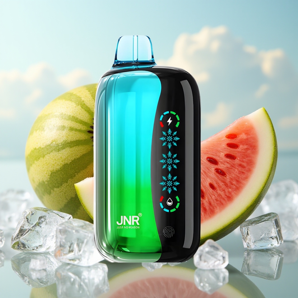 JNR Flex Ice 21000 Puffs Dispozabil Vape - Kiwi Lubenica Led, 26ml, 1.2 Ohm Dual Mesh, Podesivi Vazdušni Tok