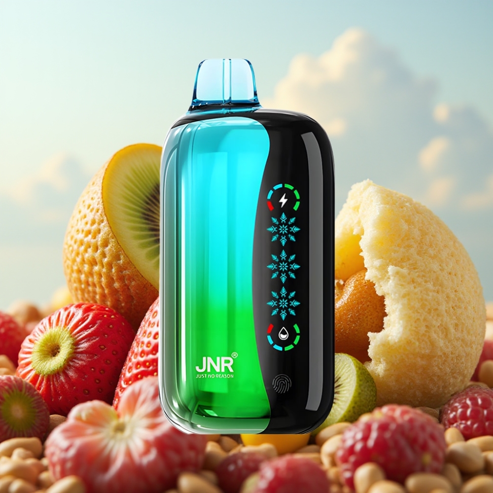 JNR Flex Ice 21000 Pufova Dispozabil Vape Jagoda-Kivi, 26ml E-tečnost, Podesivi vazdušni tok, 1000mAh Baterija