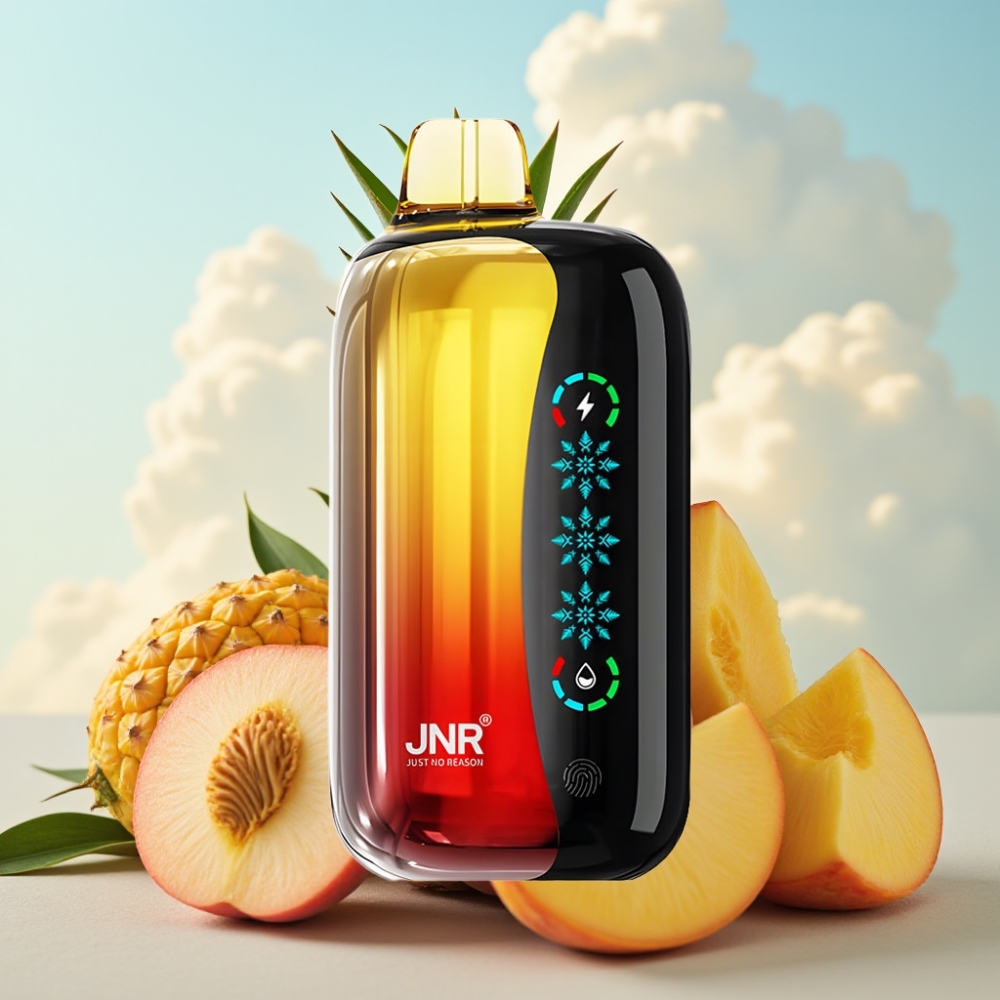 JNR Flex Ice 21000 Pufova Jednokratna Vape - Prilagodljiv Ice, 26ml, 1.2 Ohm Dual Mesh, Breskva Mango Ananas