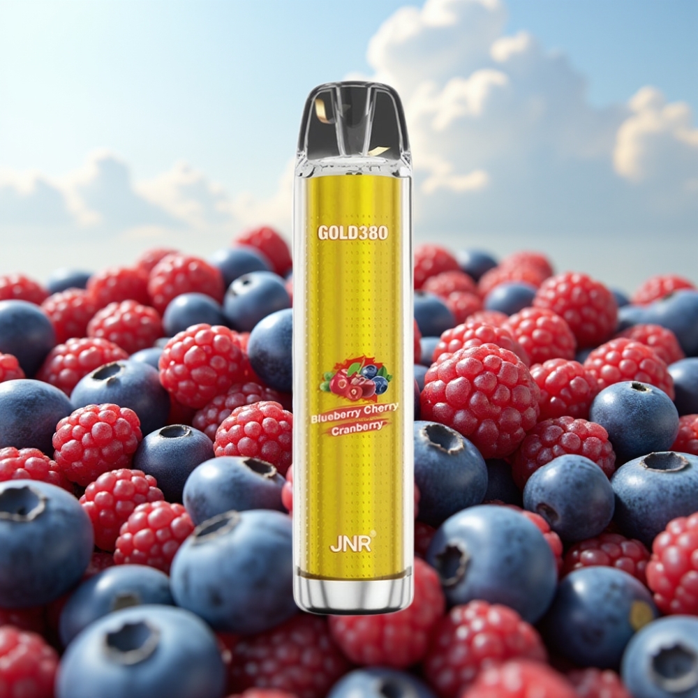 JNR Gold380 6000 Pufova Dispozabil Vape Borovina Trešnja Brusnica, 1500mAh, 13ml