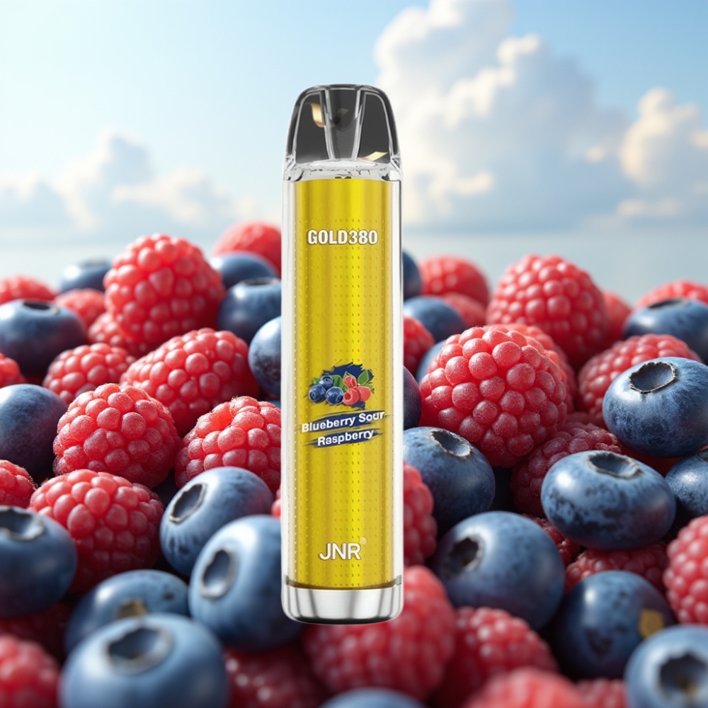 JNR Gold380 6000 Pufova Dispozabil Vape - Borovnica-Kisela Malina, 1500mAh, 1.0ohm Mesh