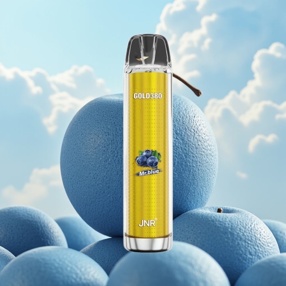 JNR Gold380 6000 Pufova Dispozabil Vape Plavi – 1500mAh, 1.0ohm Mrežni Kalem, 13ml Tekućine
