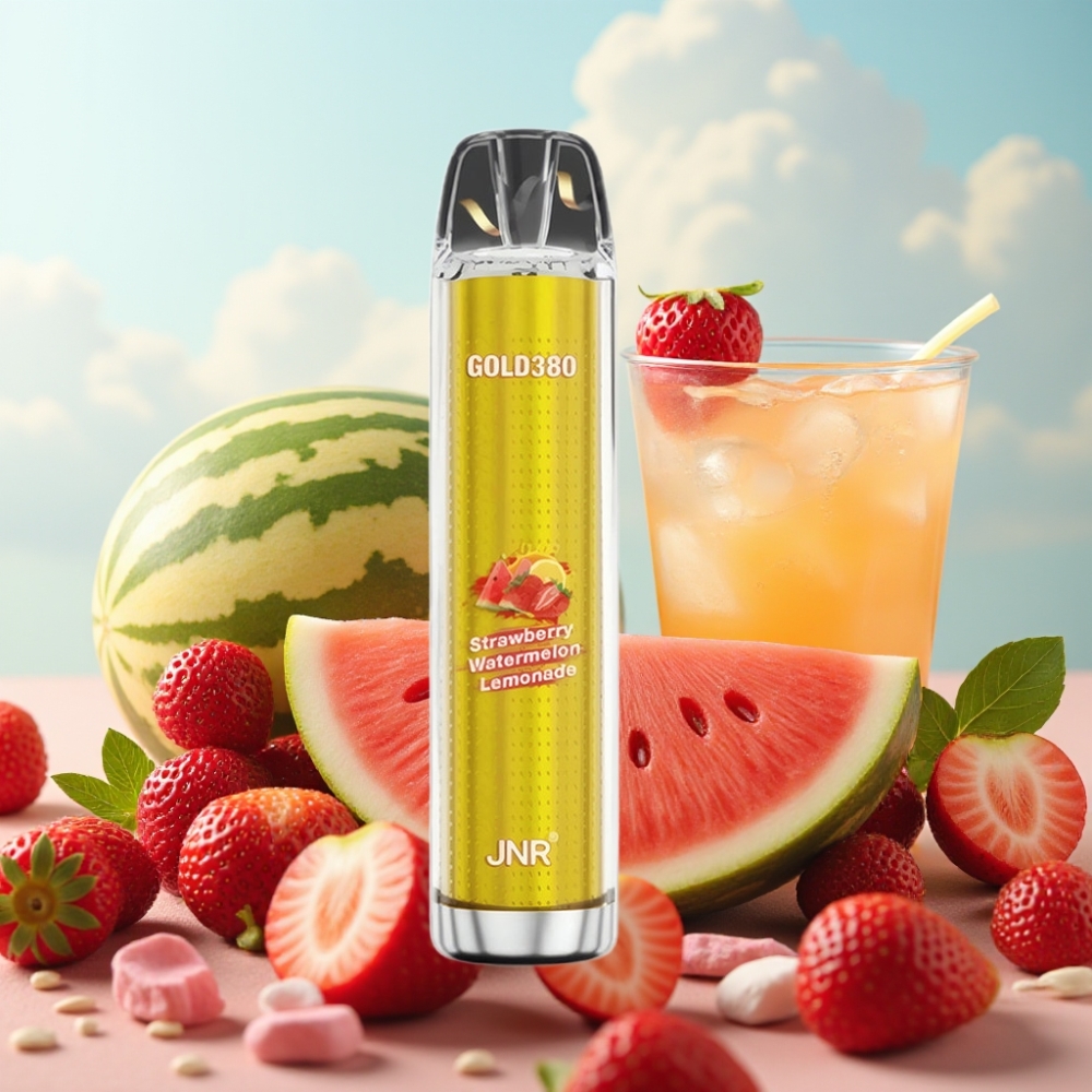 JNR Gold380 6000 Pufova Jednokratna Vejp Jagoda Lubenica Limunada – 6000 Pufova, 1500mAh, 13ml
