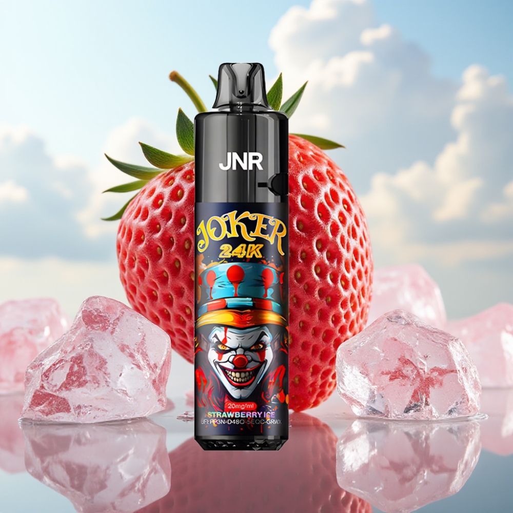 JNR Joker 24K Puffs Dispozabil Vape Jagoda Led, 2+10ml Punjenje, 800mAh, 24000 Pufova