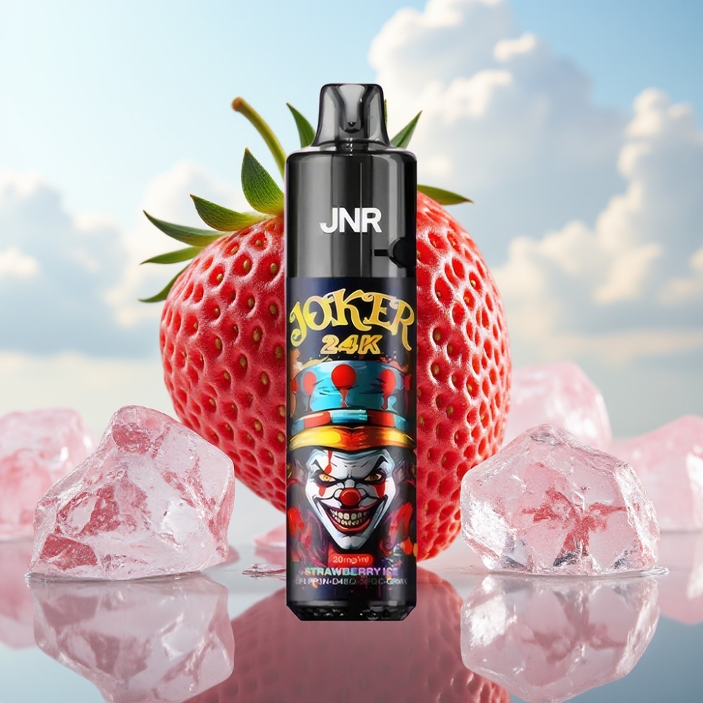 JNR Joker 24K Puffs Dispozabil Vape Jagoda Led, 2+10ml Punjenje, 800mAh, 24000 Pufova