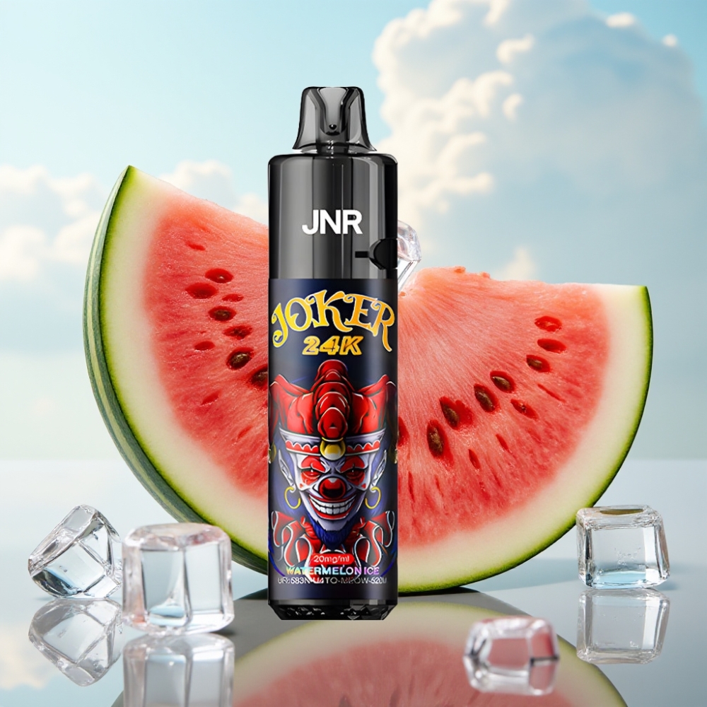 JNR Joker 24K Puffs Dispozabil Vape Lubenica Led, 2+10ml Punjenje, 800mAh Baterija, 24000 Pufova