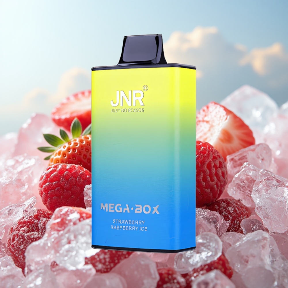 JNR Mega Box 25000 Puffs Dispozabil Vape Jagoda Malina Led – 30ml, 850mAh, Dual Mesh Coil