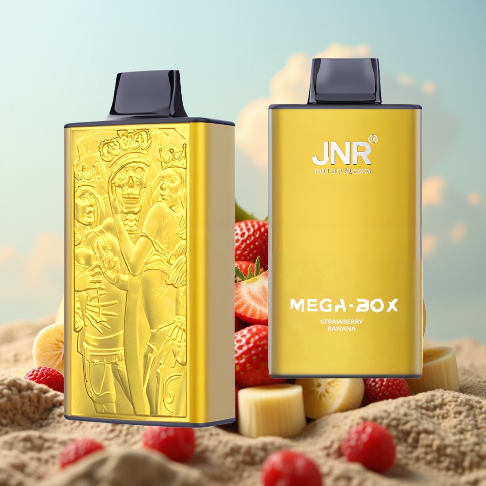 JNR Mega Box 25000 Pufova Dispozabil Vape Jagoda Banana - 30ml, Dual Mesh Coil, Type-C Punjenje