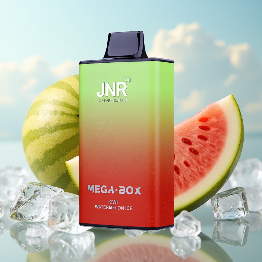 JNR Mega Box 25000 Pufova Dispozabil Vape Kiwi Lubenica Led, 30ml, 850mAh, Dual Mesh Coil