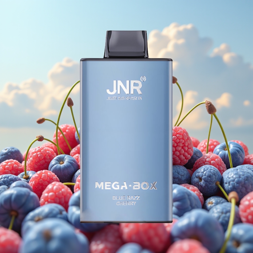 JNR Mega Box 25000 Pufova Dispozabil Vape Plavo Malina Trešnja – 25000 pufova, 30ml tečnost, 850mAh baterija