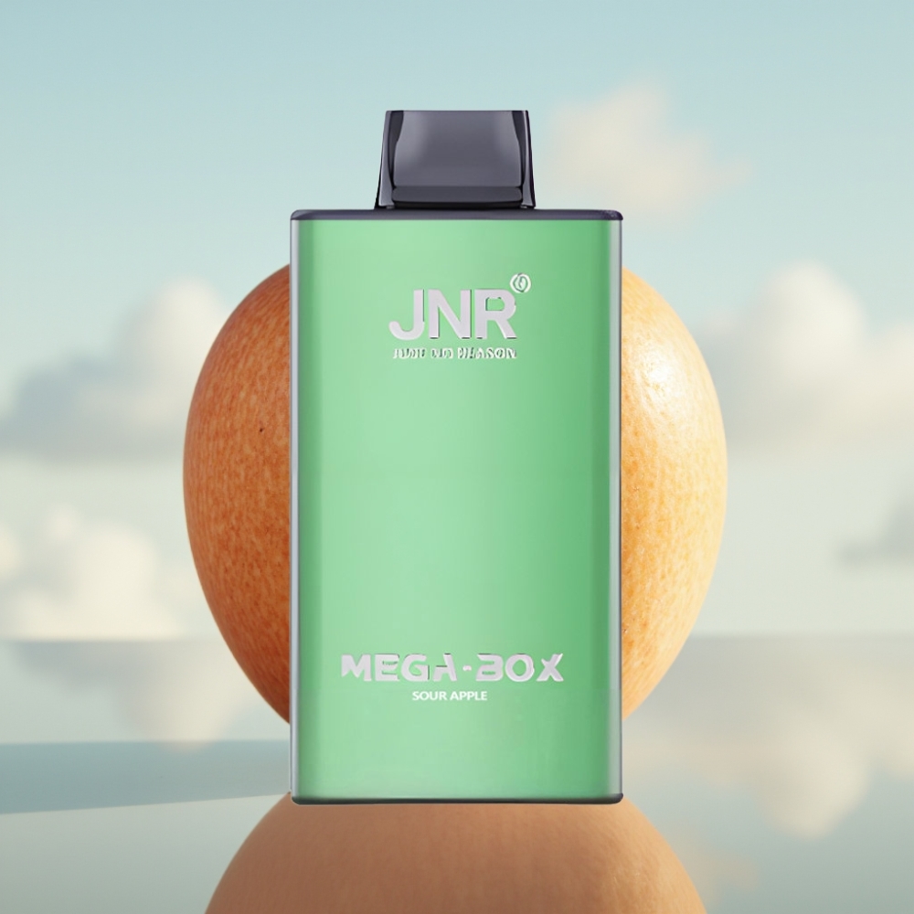 JNR Mega Box 25000 Pufova Dispozabilna Vape Kisela Jabuka – 30ml, 850mAh, Dual Mesh Coil