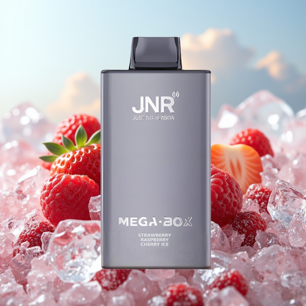 JNR Mega Box 25000 Pufova Jednokratna Vape Jagoda Malina Trešnja Led – 30ml, 850mAh, Dual Mesh Coil
