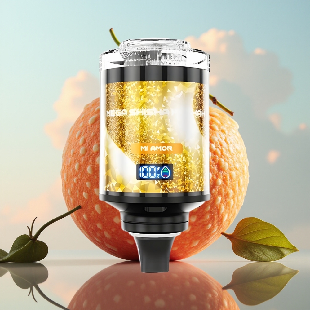 JNR Mega Shisha Hookah 100K Desktop Kompatibilnost – 2200mAh Baterija, 60ml Tečnost, Type-C Punjenje, 2% Nikotina Mi Amor