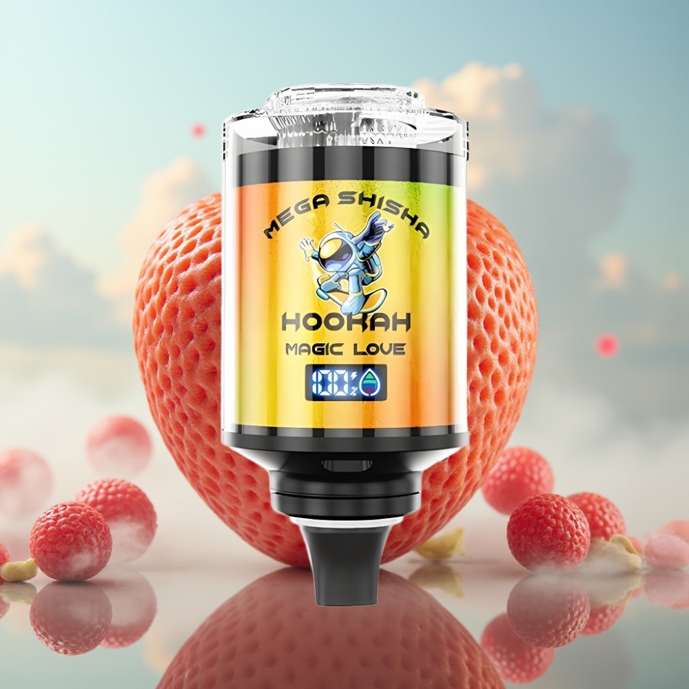 JNR Mega Shisha Hookah 100K Desktop Kompatibilnost – 2200mAh Baterija, 60ml Tekućina, Tip-C Punjenje, Magična Ljubav