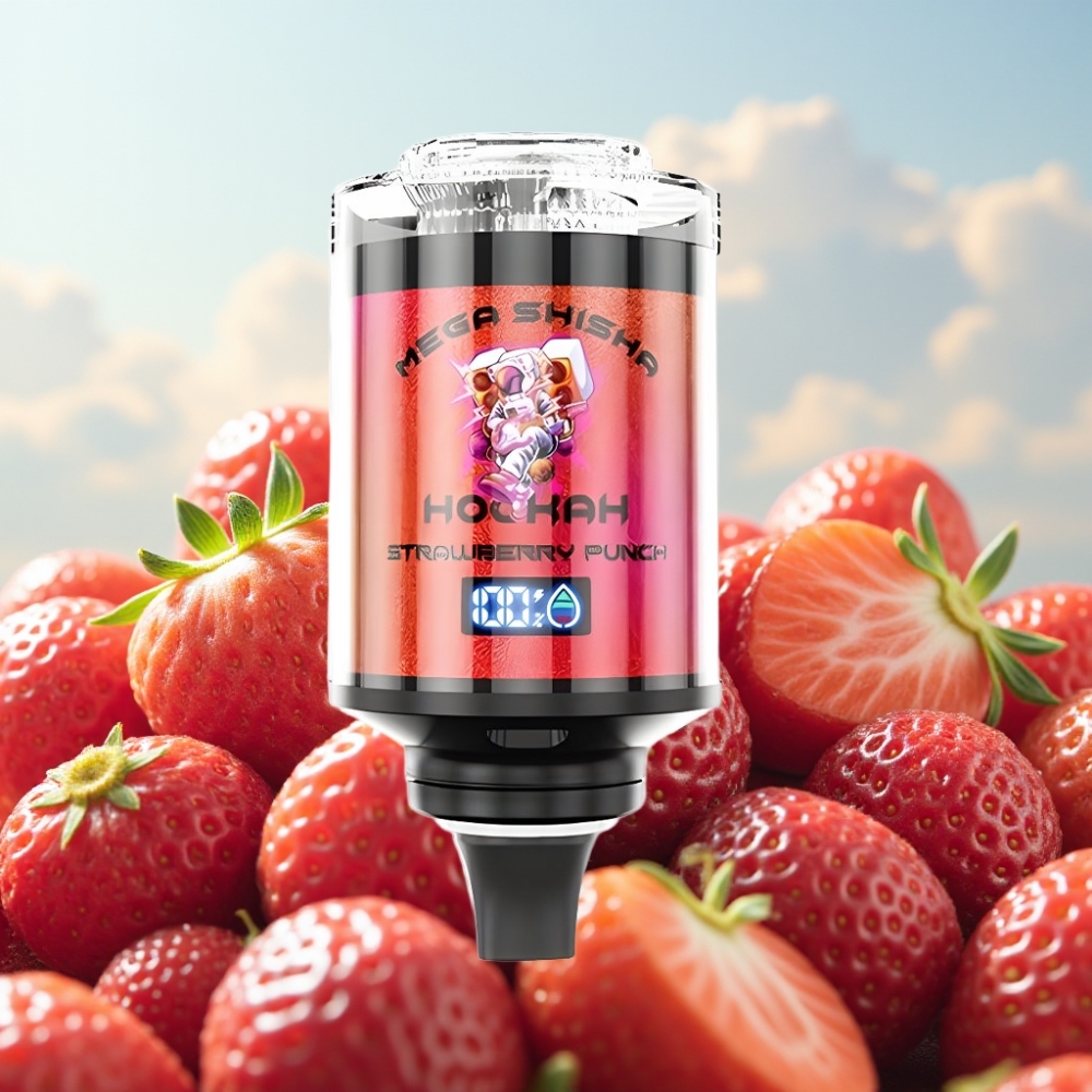 JNR Mega Shisha Hookah 100K Desktop Kompatibilnost Jagoda Punch – 100000 pufova, 60ml tečnost, 2200mAh baterija