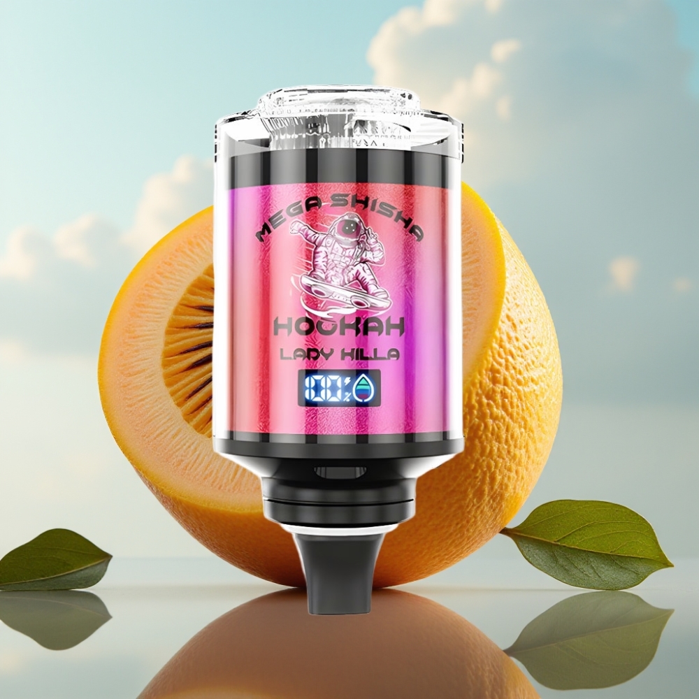 JNR Mega Shisha Hookah Desktop Kompatibilnost – 100K pufova, 60ml tečnost, 2200mAh baterija, Type-C punjenje, Lady Killa