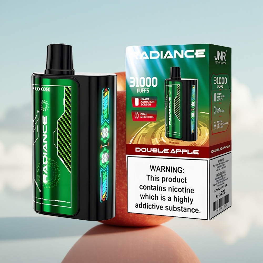 JNR Radiance 31000 Pufova Dispozabil Vape DUPLA JABUKA – 28ml Tečnost, 950 mAh Baterija, Tip-C Punjenje