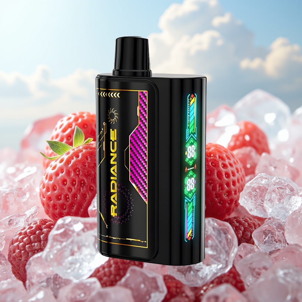 JNR Radiance 31000 Pufova Dispozabil Vape JAGODA LED 28ml, Dual Mesh Coil, 950 mAh