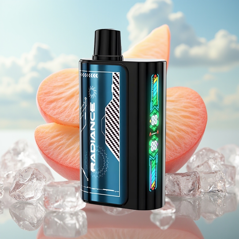 JNR Radiance 31000 Pufova Dispozabil Vape LETNJA BRESKVA LED – 28ml, Dual Mesh Coil, 950 mAh