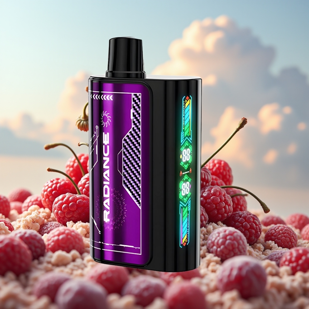 JNR Radiance 31000 Pufova Dispozabil Vape TREŠNJA-BOBICA, 28ml tečnost, 950 mAh baterija, Dual Mesh Coil