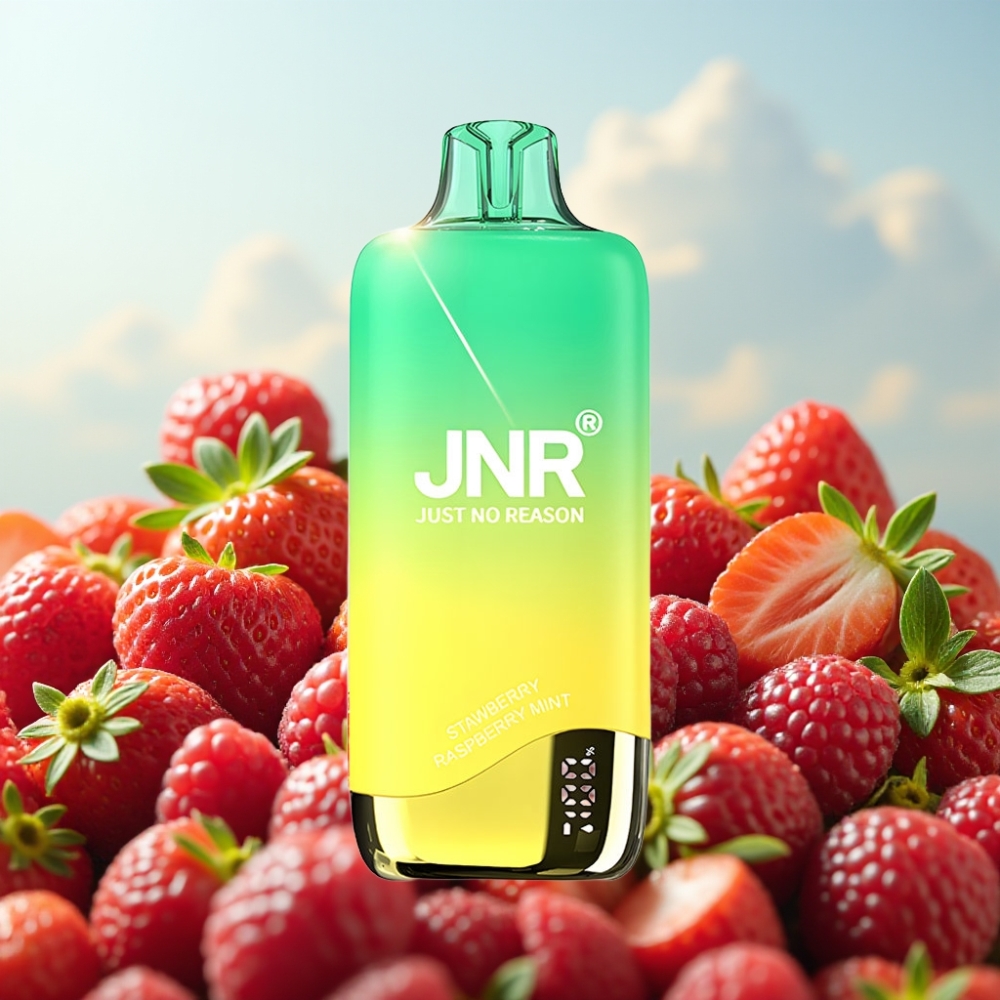 JNR Rainbow 10500 Pufova Dispozabil Vape Jagoda Malina Meta – 10500 Pufova, 18ml, 600mAh