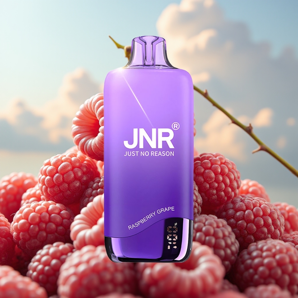 JNR Rainbow 10500 Pufova Dispozabil Vape Malina Grožđe – 10500 Pufova, 18ml Tekućine, 600mAh Baterija