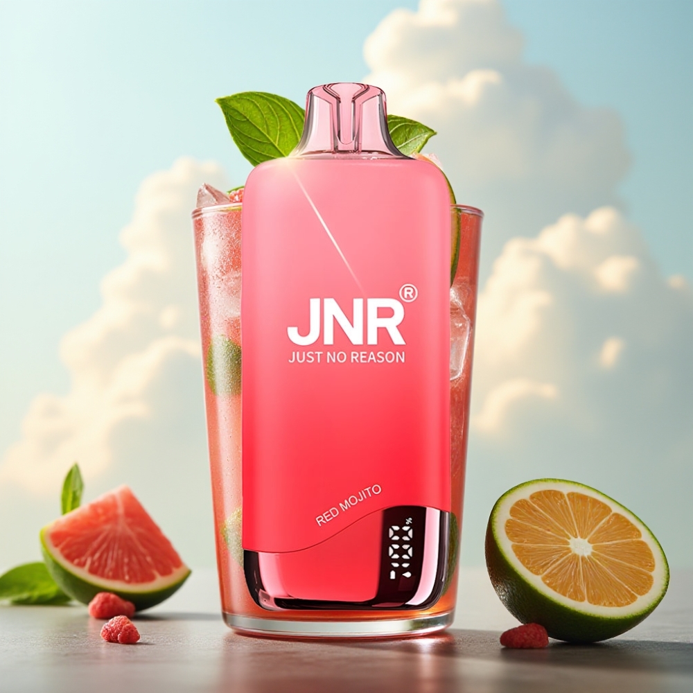 JNR Rainbow 10500 Pufova Jednokratna Vape – Crveni Mojito, 600mAh Baterija, 18ml Tečnost, 0.8ohm Mesh Coil