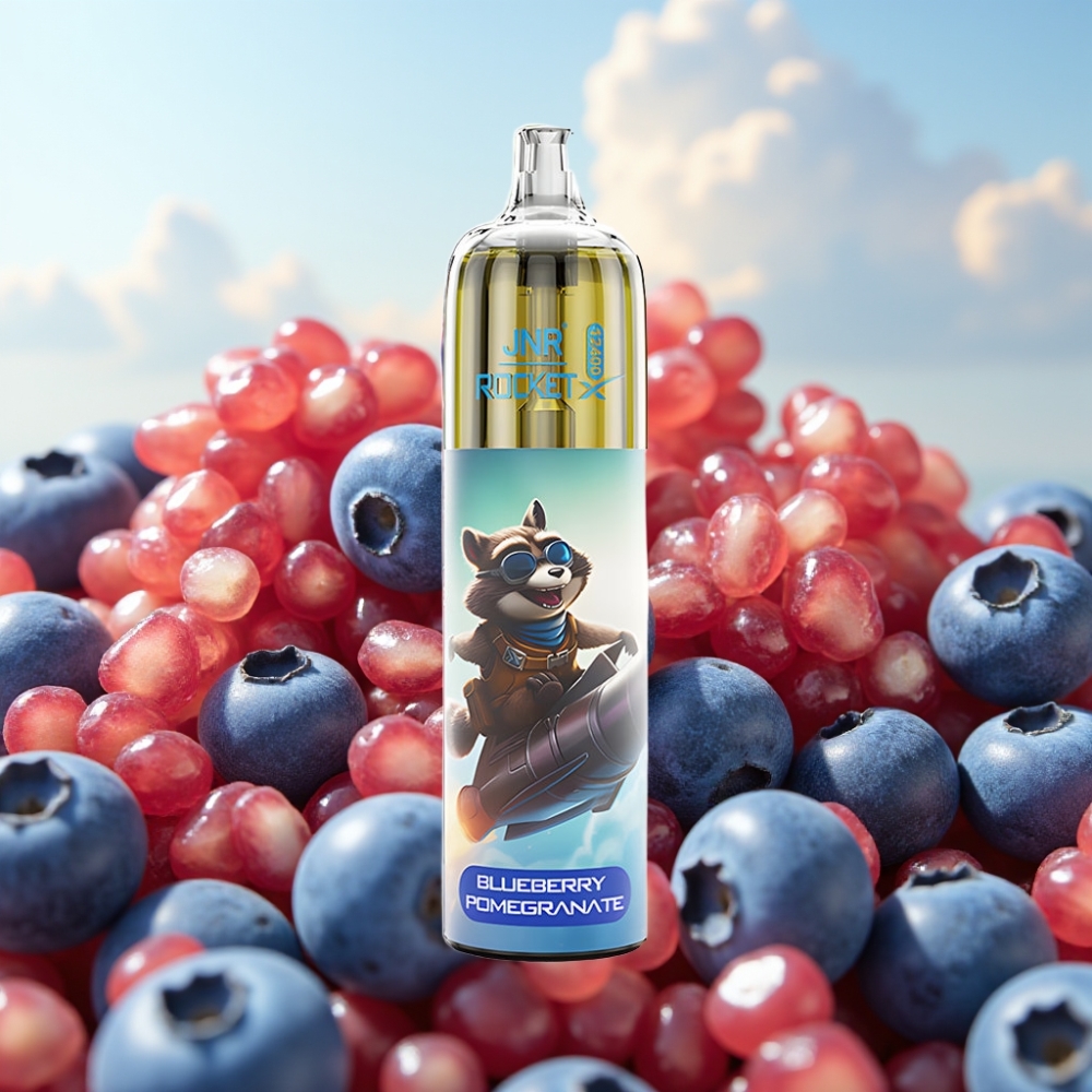 JNR Rocket-X 12400 Pufova Dispozabil Vape Borova-Narandža sa Podesivim Protokom Vazduha, 850mAh Baterija, 25ml Tekućine