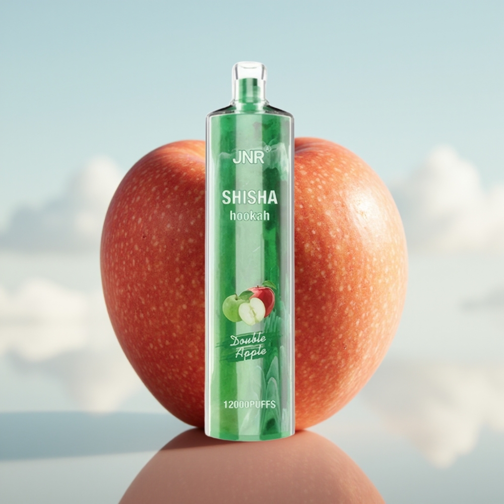 JNR Shisha Hookah 12000 Puffs Dispozabil Vape Dvouna Jabuka – 12000 Puffs, 24ml, Type-C