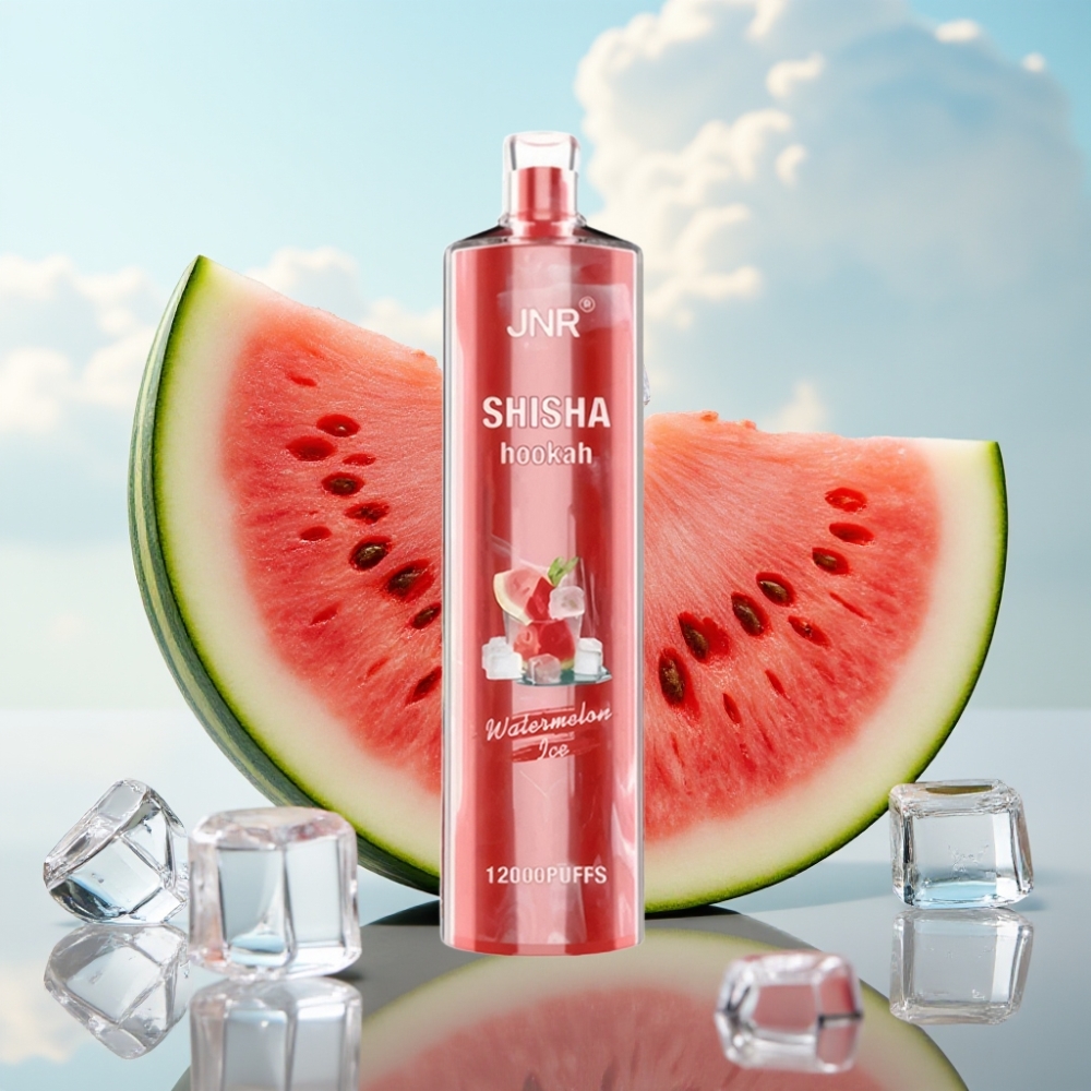 JNR Shisha Hookah 12000 Puffs Dispozabil Vape Lubenica Led 750mAh, 24ml, 0.6 Ohm