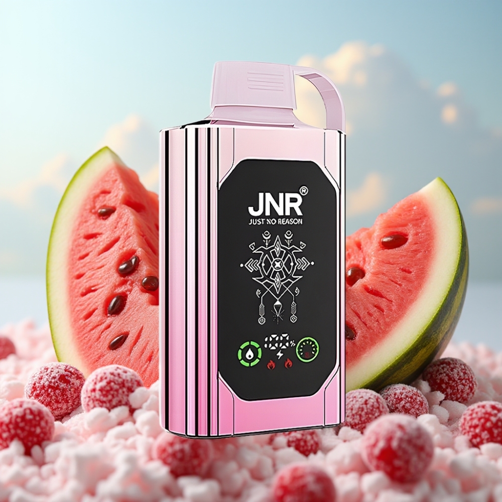 JNR Shisha Hookah Box 20500 Puffs Dispozabil Vape Trešnja Lubenica Freeze, 25ml, Dual Mesh Coil, Type-C