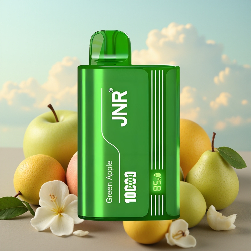 JNR Tank 10000 Puffs Dispozabil Vape Zeleno Jabuka Breskva Kruška – 10000 Puffs, 20ml, Digitalni displej, Tip-C punjenje