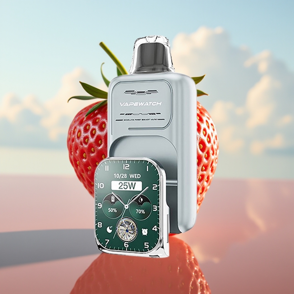 JNR VapeWatch 30000 Puffs – 1000mAh, 19mL, 5% nikotina, Jagoda Led