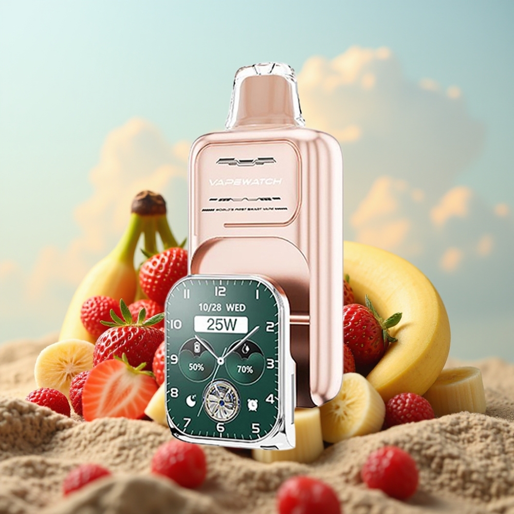 JNR VapeWatch 30000 Puffs – 1000mAh, 19mL, 5% nikotina, jagoda-banana