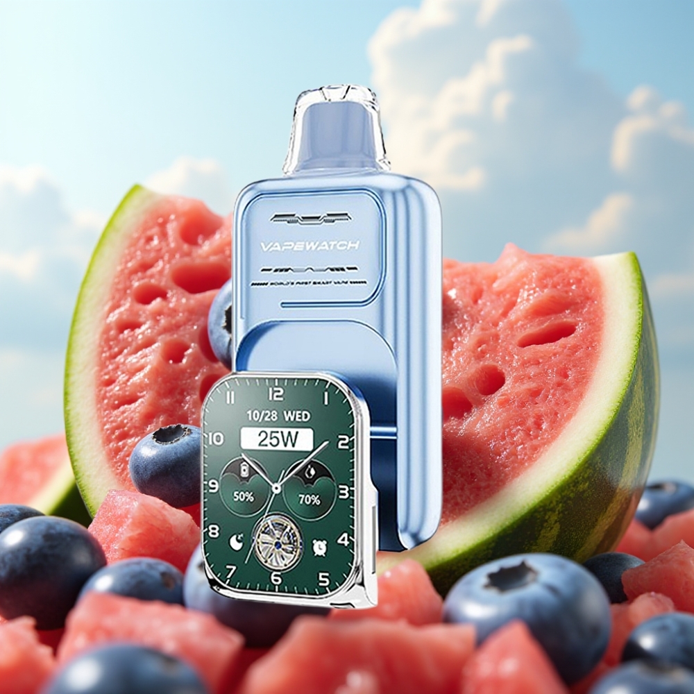 JNR VapeWatch 30000 Puffs - 19mL, 1000mAh, Tip-C, Borovnica Lubenica