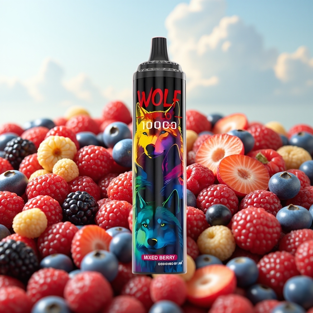JNR Wolf Niplo 10000 Puffs Dispozabil Vape Mešovito Voće – 10000 Pufova, 20ml, Type-C punjenje